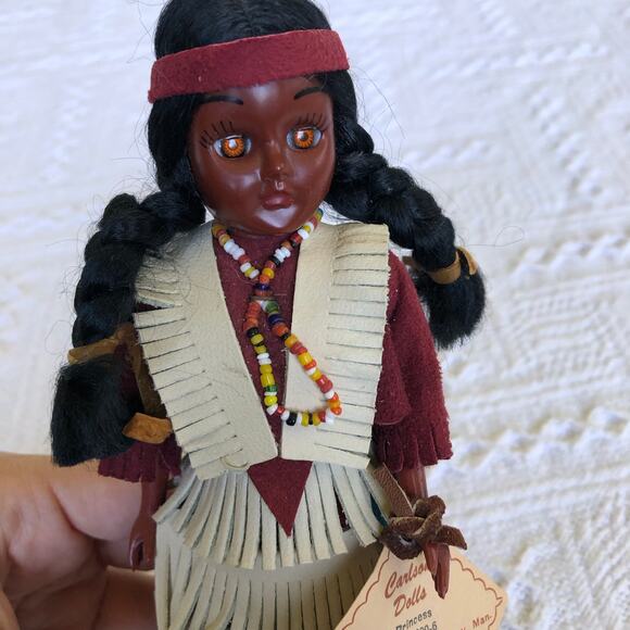 Vintage Carlson Dolls Cree Princess 7" Sleep Eyes With Baby NWT USA 1970s 80s - Picture 7 of 12